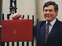 Chancellor Gordon Brown + Budget Papers